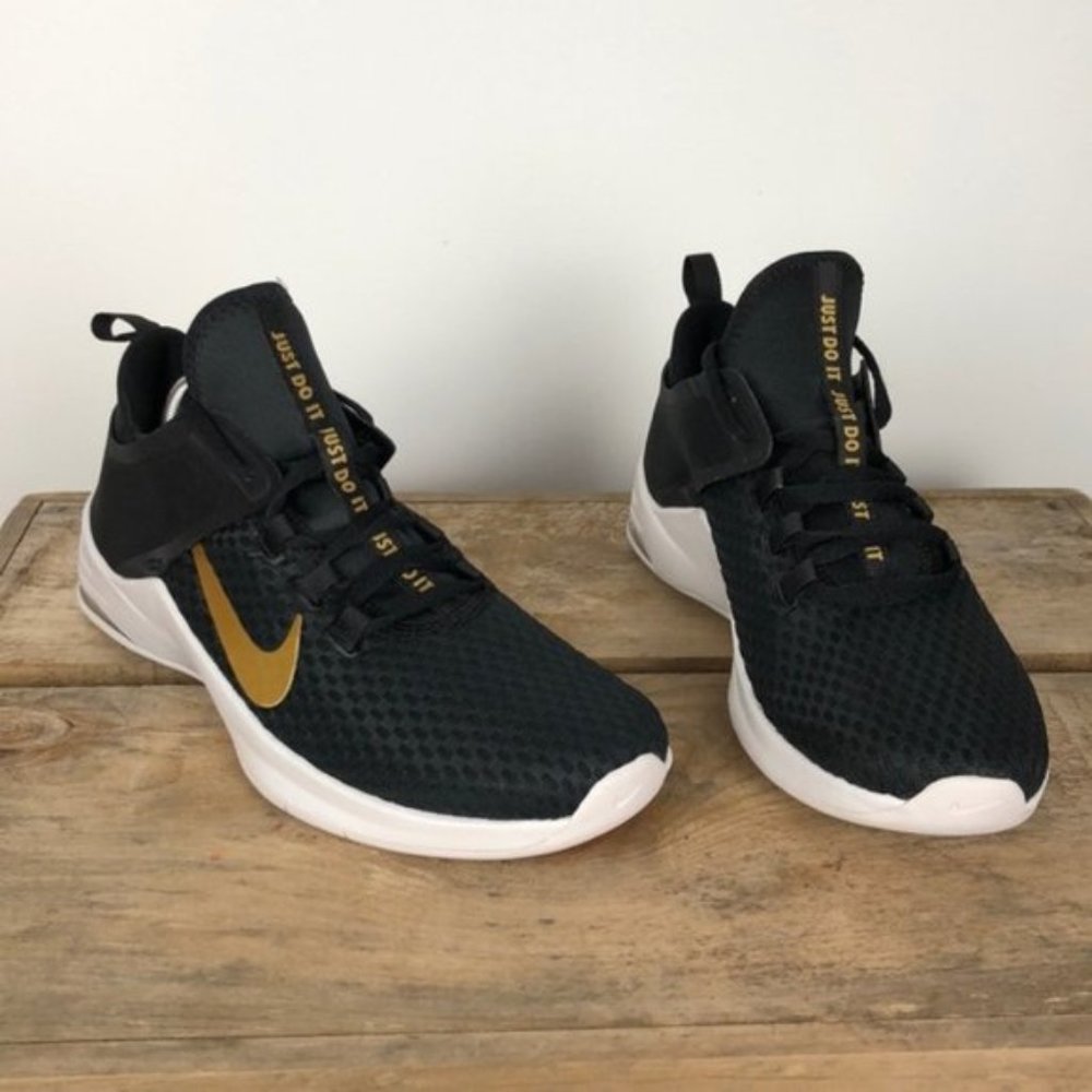 NEW NIKE air max bella tr 2 black / gold sz 7